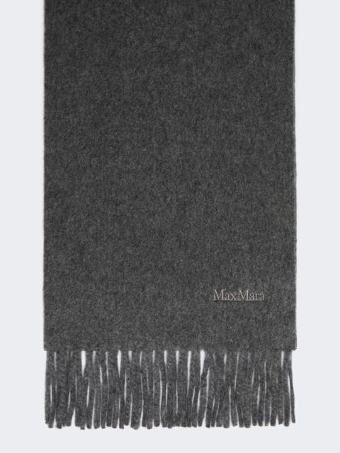 SCILLI Embroidered wool scarf