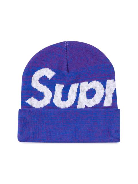 big logo beanie