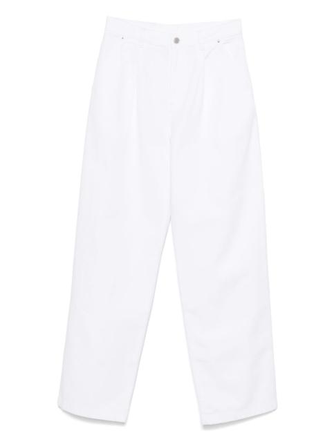 pleat-detailing jeans