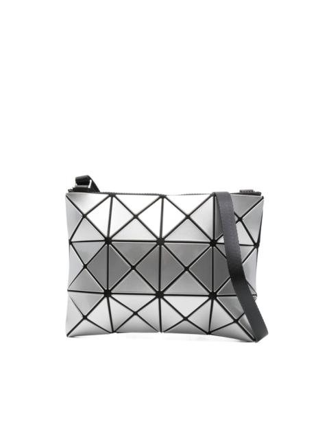 Lucent geometric-pattern shoulder bag
