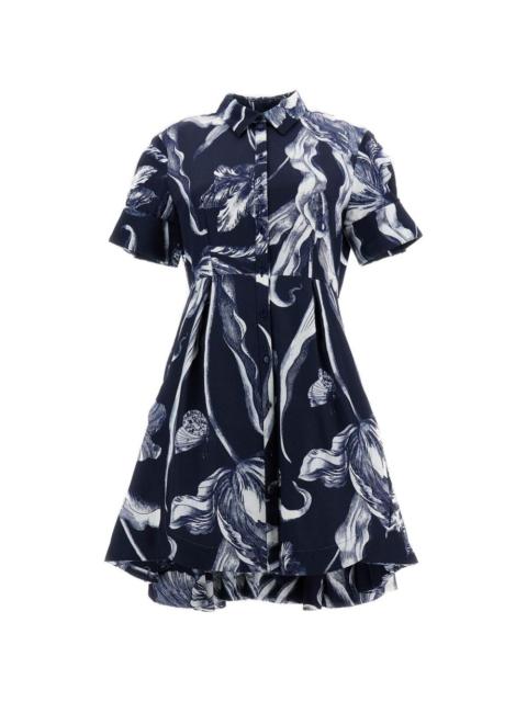 floral print A-line dress