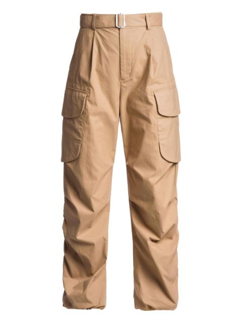pleated cargo trousers