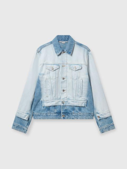 Contrast Panel Denim Jacket