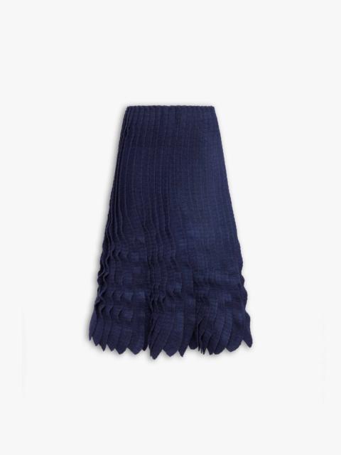 TWEED KNIT FRILLS SKIRT