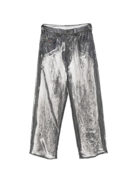 1997 D-Enim-M logo-patch trousers