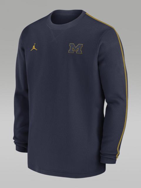 Michigan Wolverines Sideline Coach Men's Jordan College Long-Sleeve Top