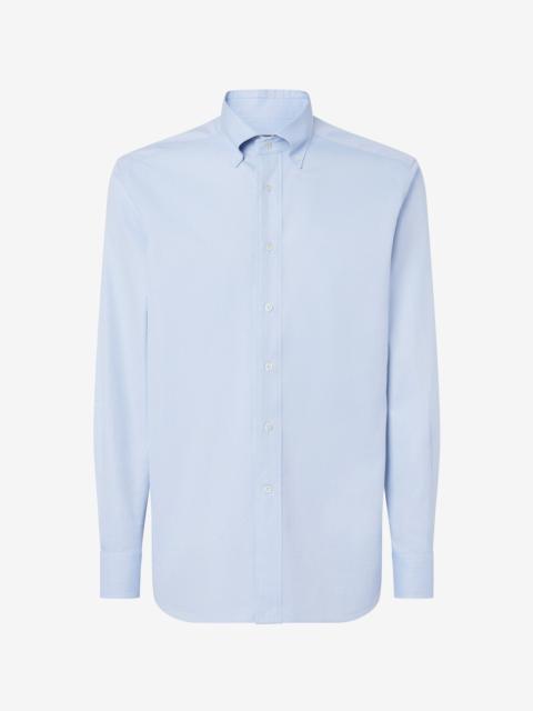 Pale blue royal Oxford cotton shirt