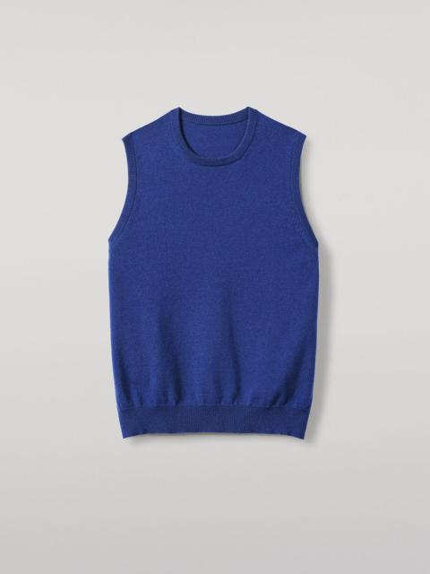 Lennox Blue Cashmere Sleeveless Tank