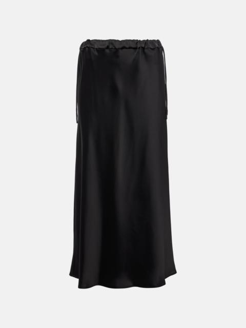 Editore satin midi skirt