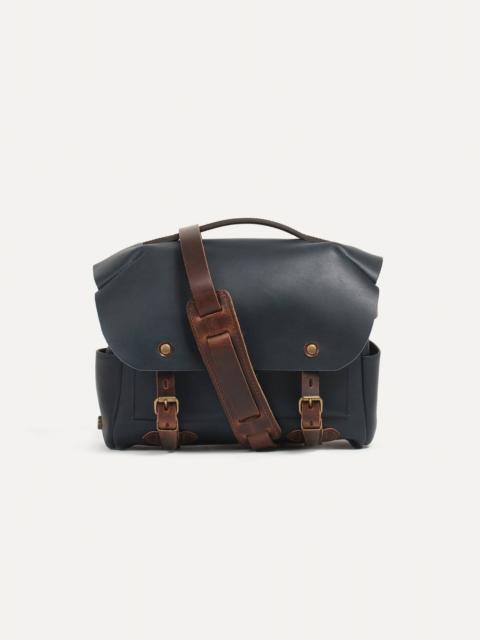 BOLOGNE S LEATHER CAMERA BAG  -  NAVY BLUE
