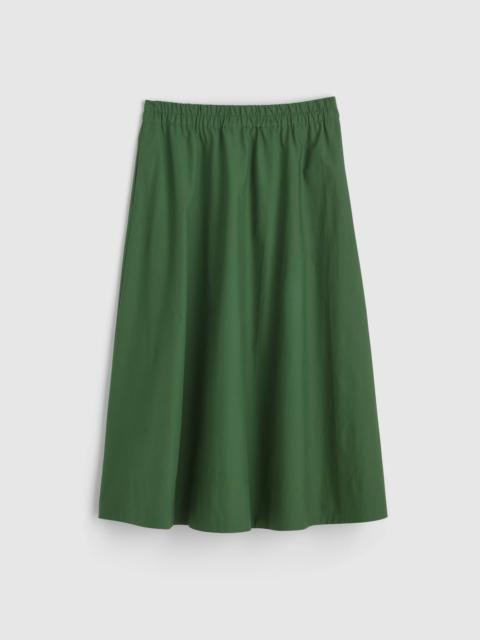 A-Line Midi Skirt in Poplin