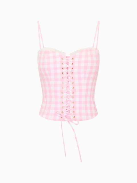 Bensen Cotton Gingham Bustier