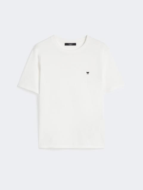 Cotton basic T-shirt - OPTICAL WHITE