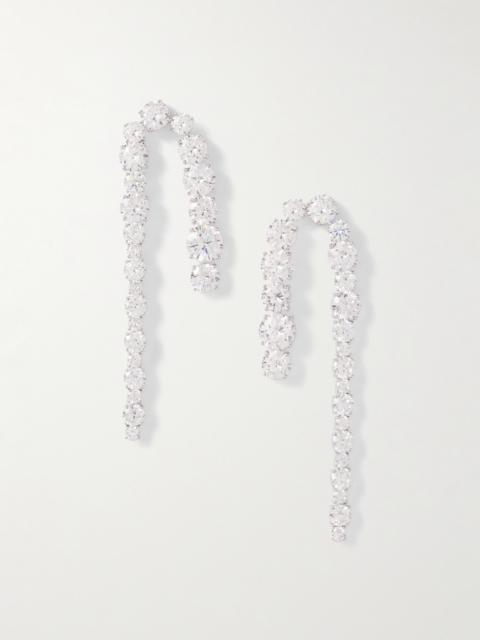 Sleuth Recycled Silver Cubic Zirconia Earrings