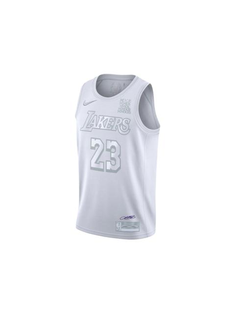 Nike NBA LA Lakers MVP Lebron James 23 Authentic Swingman Jersey White