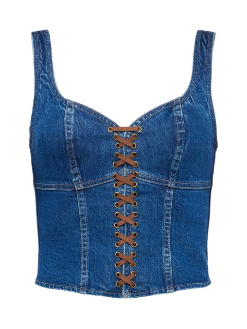 Nayeli Denim Corset Top