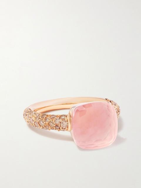 Nudo Classic 18-karat rose gold multi-stone ring Gold