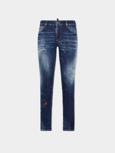 MEDIUM EASY RED SPOTS WASH MEDIUM WAIST JENNIFER JEANS