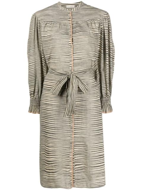 Fiora striped shirtdress