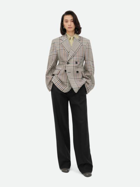 Structured Check Cotton Jacket