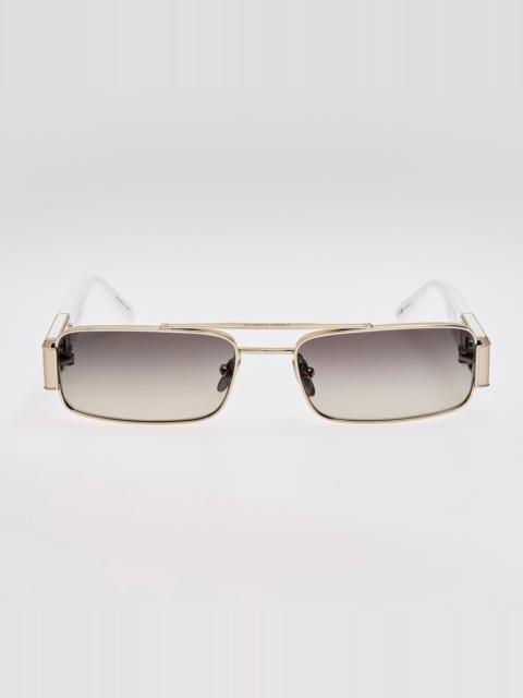 Joey Sunglasses in Grey Gradient and Gold