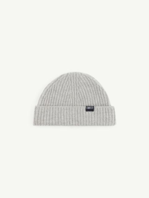 Ribbed wool beanie