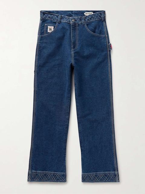 Knolly Brook Straight-Leg Embroidered Jeans