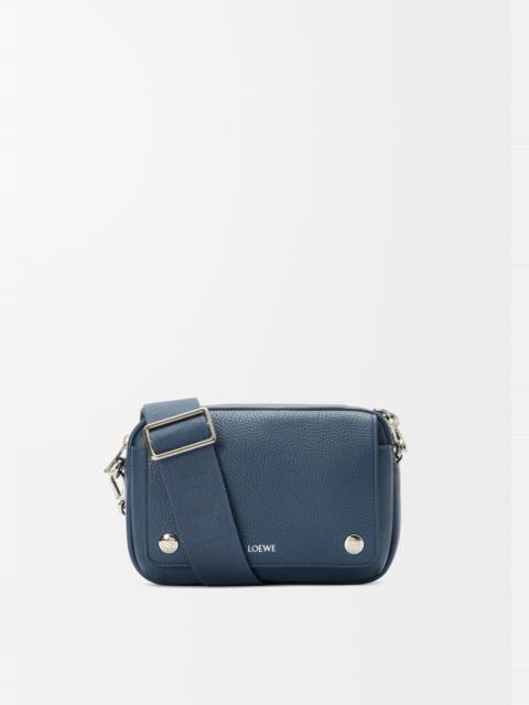 Small Pebble messenger bag in supple grained calfskin