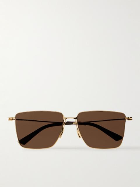 D-Frame Gold-Tone Sunglasses Gold