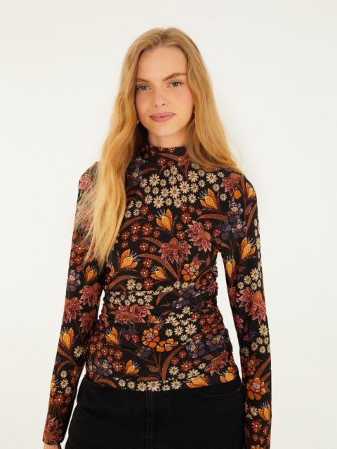 Black Lili Jersey Blouse