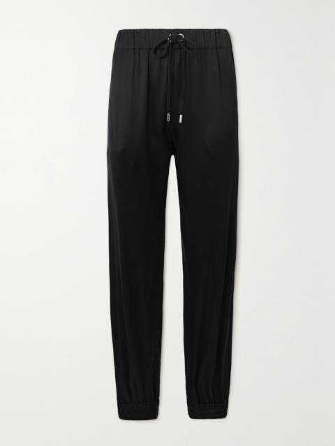 + Net Sustain Valentina Duchesse Silk Tapered Track Pants
