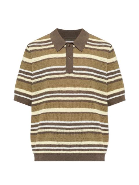 striped polo shirt