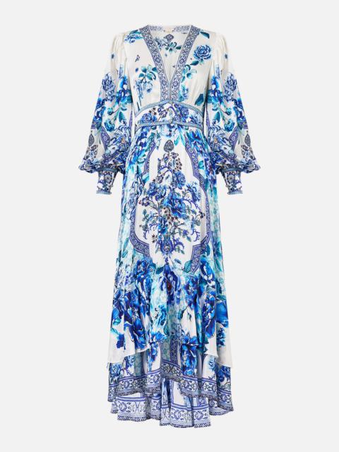 LONG BUTTON FRONT DRESS