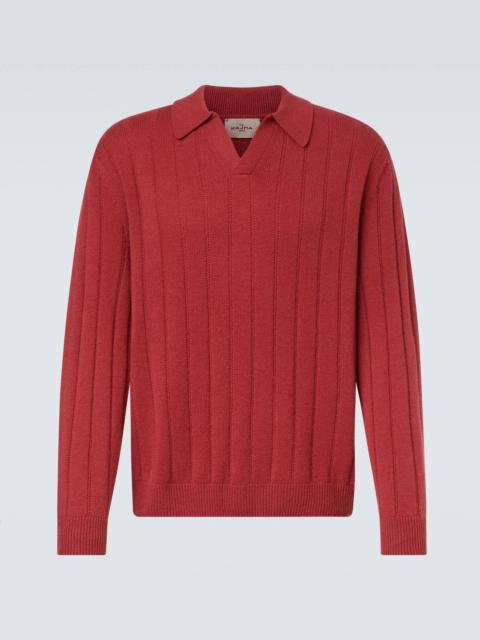 Sitia cashmere polo sweater
