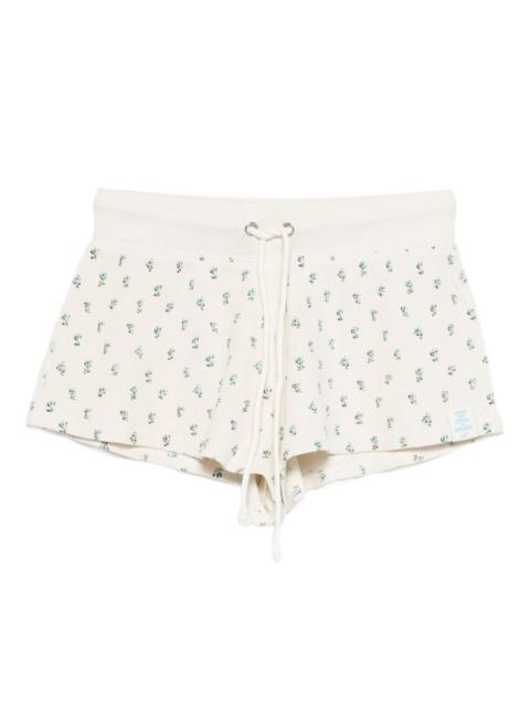 Noah thermal floral-print shorts
