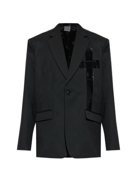 cross-patch blazer