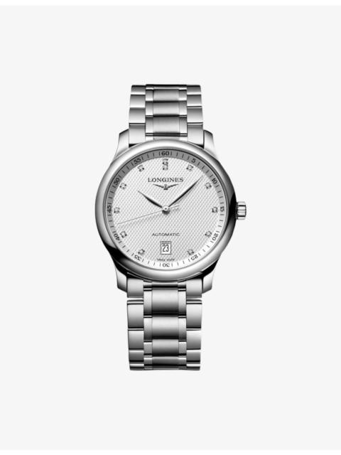 L2.628.4.77.6 Master Collection Stainless-Steel And 0.055ct Diamond Watch