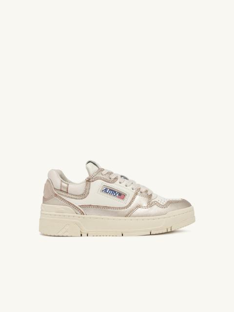 CLC LOW SNEAKERS IN PLATINUM LEATHER AND SUEDE