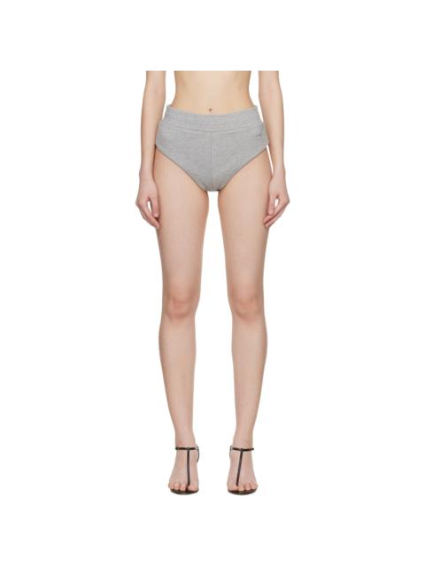 Gray Jersey Hot Shorts