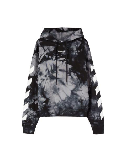 Off-White Diag Arrow Tie Dye Skate Hoodie 'Warm Grey'