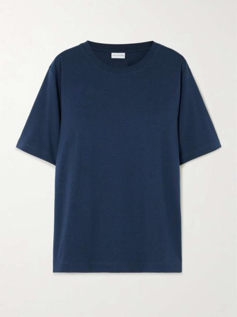 Oversized cotton-jersey T-shirt Navy