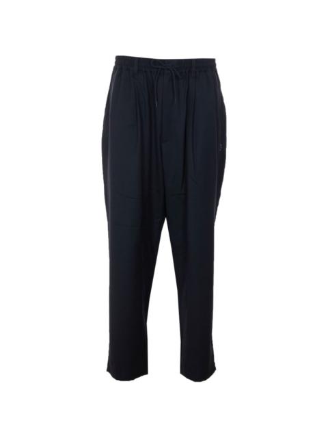 drawstring tapered trousers