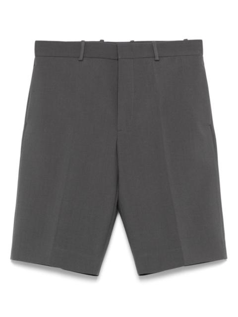tailored wool shorts