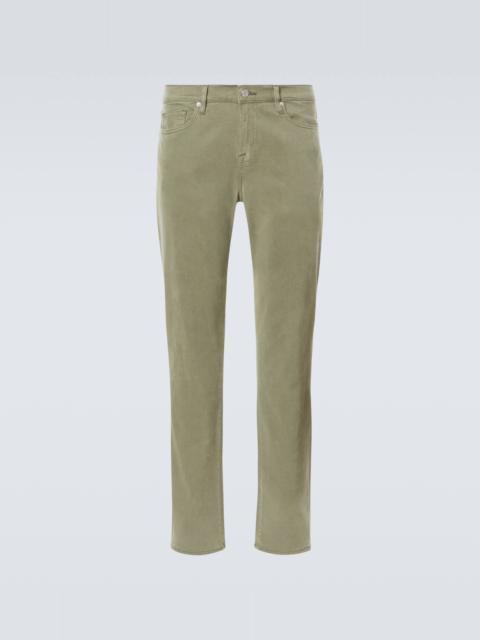 L'Homme twill slim pants
