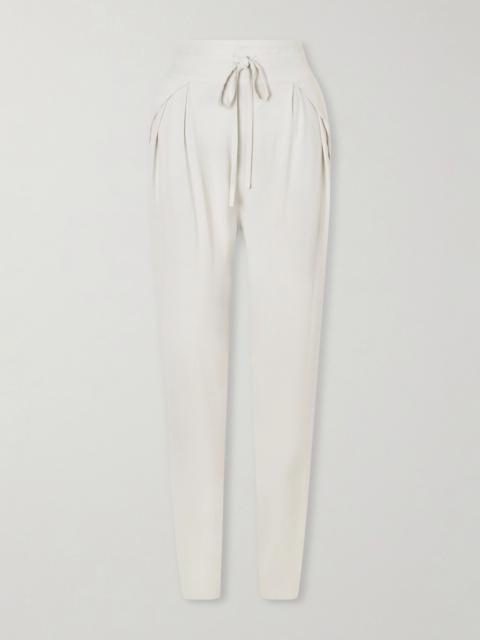 The Vardar Silk-blend Straight-leg Pants