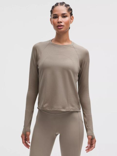 Swiftly Mesh-Back Long-Sleeve Shirt