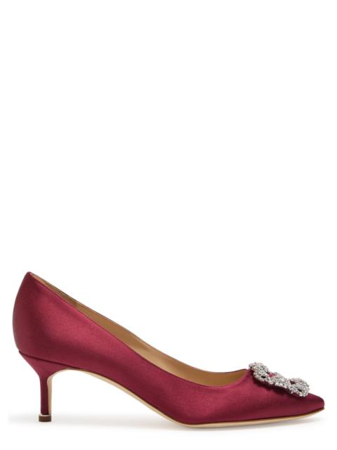 Manolo Blahnik Hangisi 50 Satin Pumps