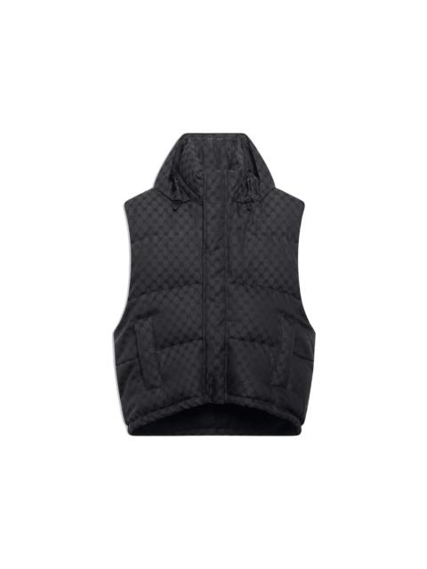 Gucci x Balenciaga Womens The Hacker Project Hacker Cocoon Puffer Gilet Vest Black