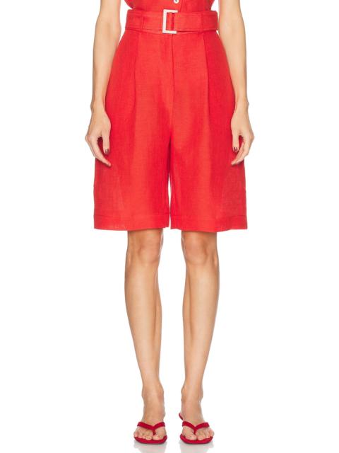 Pleated Bermuda Short