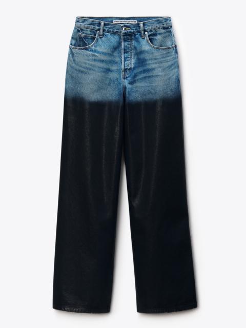 Surge Coated Wide Leg Jean